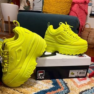 Fila Disrupter 2 Platform (Neon Green)